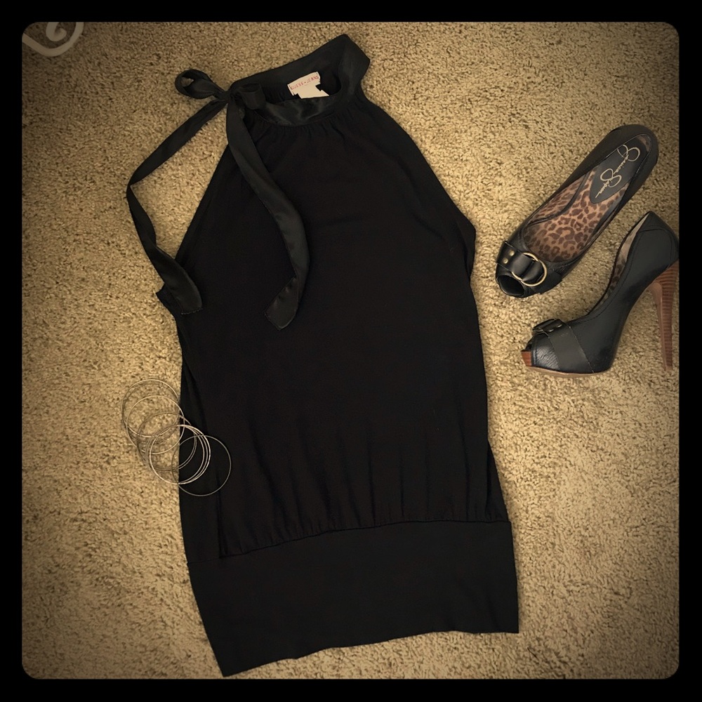 Vintage Guess Bow Tie Neck Shirt